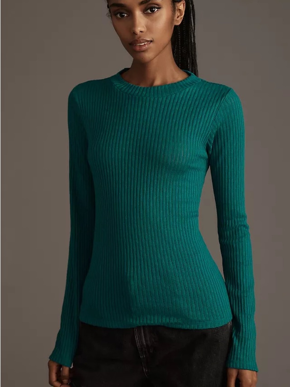 Anthro Pilcro Sheer Layering Top NWT Medium Green Jade